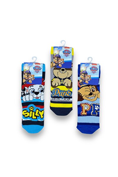 PAW PATROL Lisanslı Erkek Çocuk 3 Çift Soket Çorap 22599