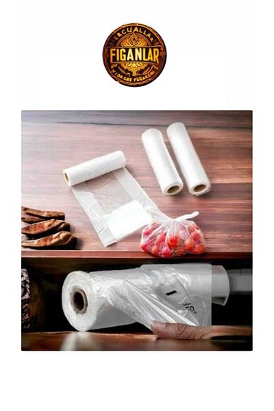 figanlar ambalaj 1,000 Pieces Medium Size Roll Bag - Manav Market Fruit Vegetable Bag, Multi-Piece