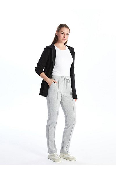 LC Waikiki LCWAIKIKI Basic γυναικεία ελαστική μέση μονόχρωμη φούτερ