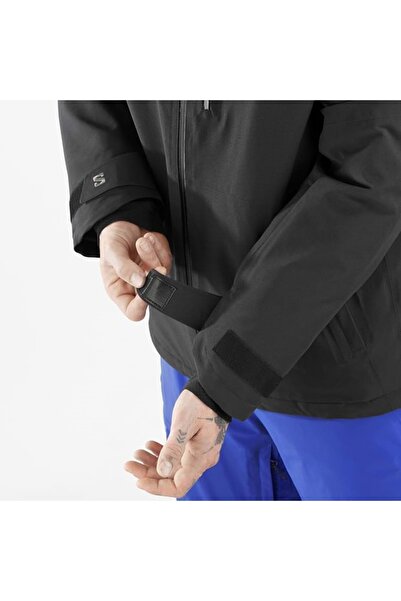 Salomon Lc2353200 Highland Jacket Primaloft ® Thermoplume Insulation Ski Coat Men's Coat Black