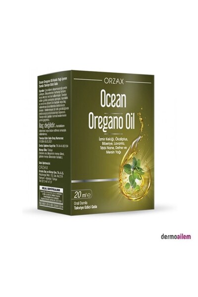 Orzax Ocean Oregano Oil Oral Damla 20 ml