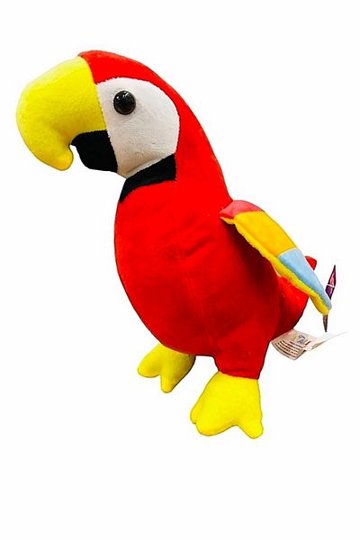 Şeker Adası 30cm Red Plush Parrot Toy
