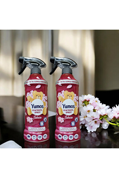 Yumoş EV & TEKSTİL SPREYİ SAKURA (Kiraz Çiçeği) 450 ML (450ML x 2 ADET)