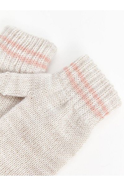 LC Waikiki Lw – Gestreifte Strickhandschuhe für Babys, 2er-Set