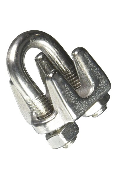 Campbell مشبك حبل سلكي من الفولاذ المقاوم للصدأ مقاس 3/16 بوصة