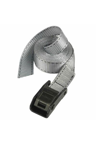 Master Lock حزام ربط الأمتعة 3112EURDAT، رمادي، 5 متر × 25 ملم، سعة ربط 150 ك...
