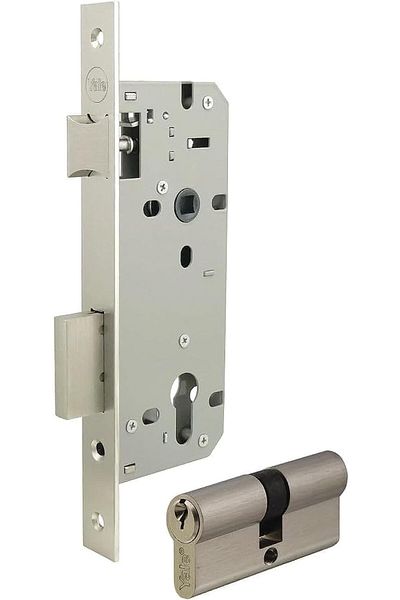 Yale Mortice Sash Lock Set 64 mm Silver