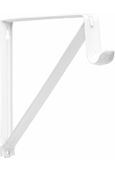 KNAPE & VOGT حامل رفوف وقضبان ثقيل الوزن من Closet-Pro، 10-3/4 بوصة، أبيض الل...