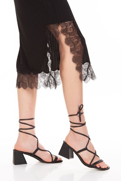 derithy Pantofi cu toc Vorbens-byc2405-negri