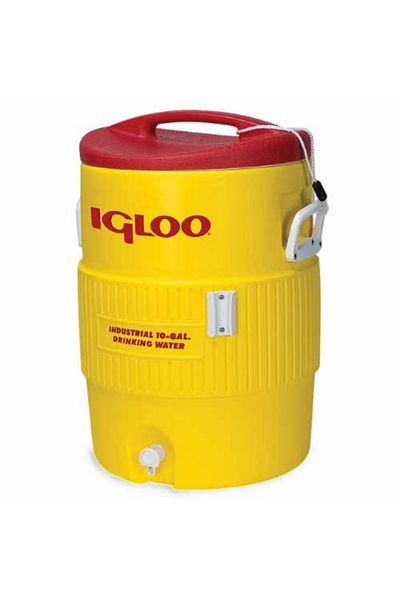 IGLOO Industrial Water Jug Cooler Yellow & Red 10gal