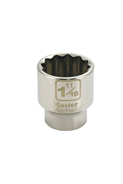 MASTER MECHANIC 3/4 in. Drive 1-11/16 in. SAE Shallow Socket, Forged Chrome V...