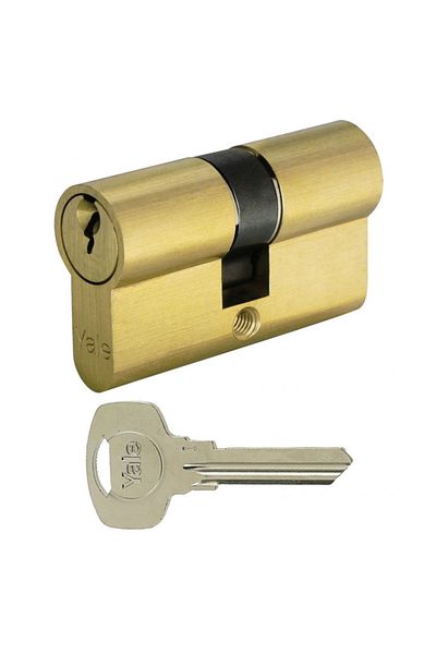 Yale 210 Series double euro profile cylinder K + K 70 mm Brass
