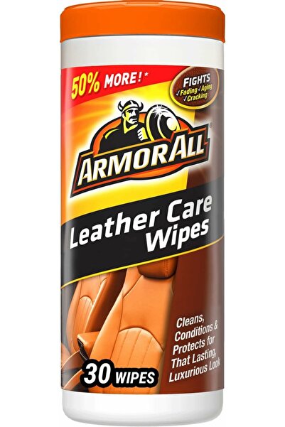 Armor ALL مناديل العناية بالجلد، 30 قطعة - تنظف وتغذي وتحمي الجلد في السيارات...