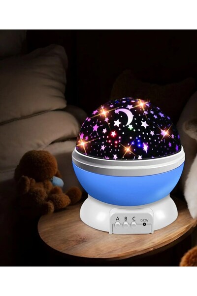 Kenko Starmaster Gece Lambası | Yıldız Işıkları Gökyüzü Projeksiyonu | Yıldızlı Masa Lambası Mavi