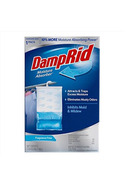 DAMPRID معطر خزانة الملابس الممتص للرطوبة برائحة منعشة 15.4 أونصة عبوة واحدة