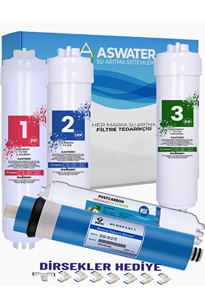As Water Tüm Kapalı Kasa Su Arıtma Cihazları Ile Uyumlu 5'li Filtre Seti