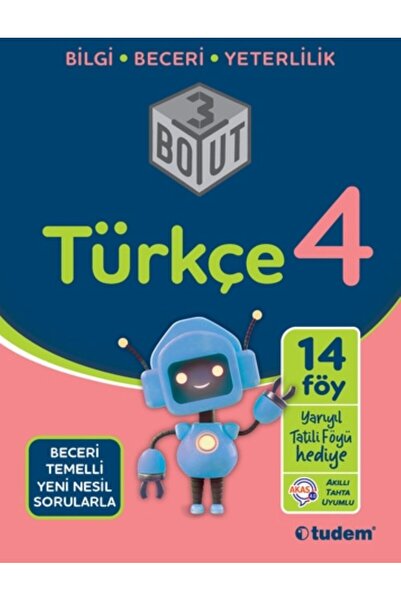 Tudem Yayınları TUDEM 4.Sınıf Türkçe 3 Boyut (degerkitap)