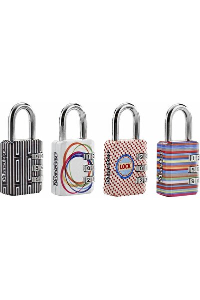 Master Lock قفل مركب بتصميم مطبوع 6.2 × 3.2 × 1.4 سم