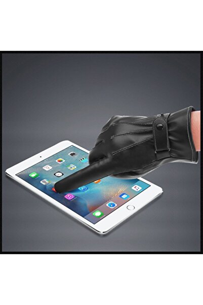 İşnar Erkek Deri Eldiven Dokunmatik Ekran Uyumlu