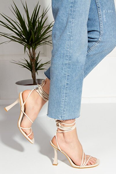 derithy Royden Topuklu Ayakkabı-ten-byc1112