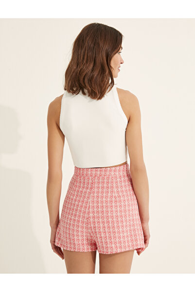 Koton Melis Ağazat X – Ärmelloses Crop-Top mit Häkeldetail