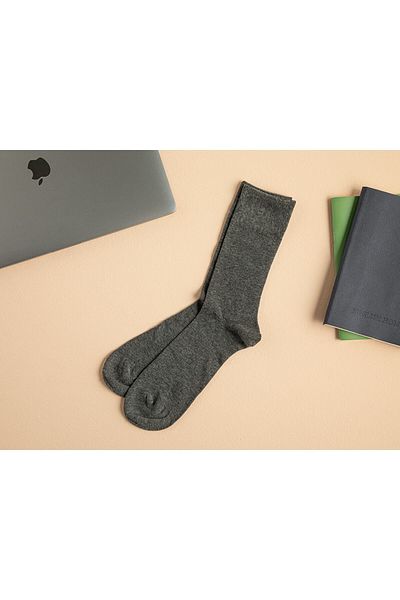 English Home Ανδρικές γκρι κάλτσες - Basic Cotton Cotton, μέγεθος 40-44