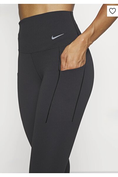 Nike Universa Medium-Support High-Waisted Cropped Siyah Kadın Tayt