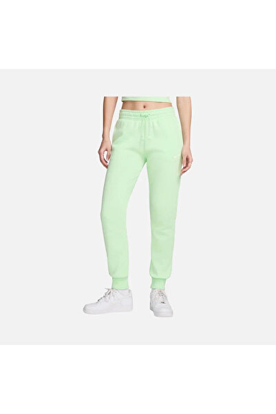 Nike Sportswear Phoenix Fleece Mid-Rise Kadın yeşil polarlı  Eşofman Altı fz7626-376