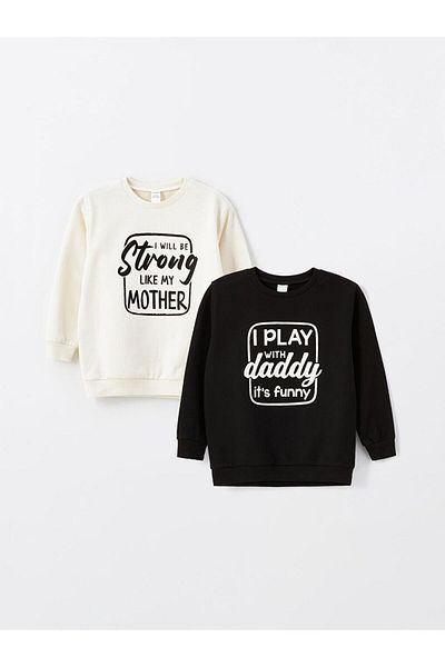 LC Waikiki LCW Kids Crew λαιμόκοψη μακρυμάνικο μπλουζάκι για αγόρι 2 πακέτο