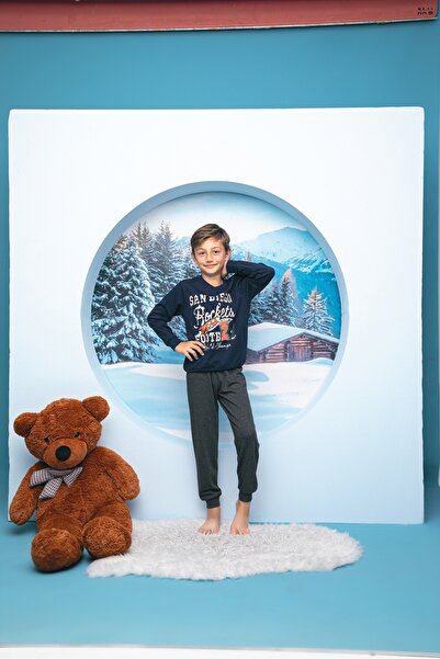 MODA cu imprimeu Pijamale pentru copii din bumbac cu senzație moale