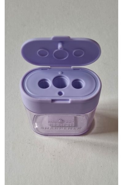Modellino Pastel Color Trash Can Sharpener Dms-810 with 3 Different Sizes of Pencil Inputs - 1 Piece with Color Options