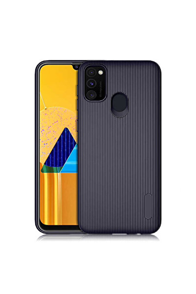 VARDAR AKSESUAR Galaxy M30s Uyumlu Kılıf Mat Pastel Renkli Çizgi Kanallı 1. S...