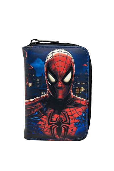 sinbEsg Portofel pentru copii și adolescenți cu design special Spiderman cu compartiment pentru monede și suport pentru carduri