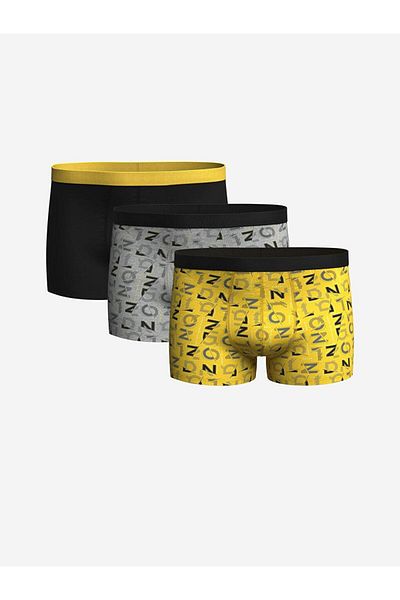 LC Waikiki Standard Fit Cotton Flexible Ανδρικό Boxer 3 τεμαχίων