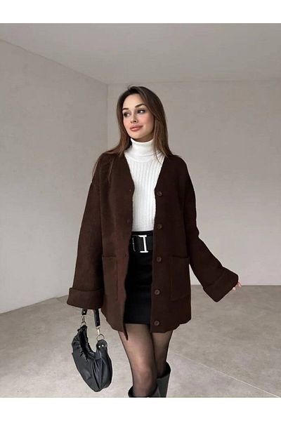 ZF BUTİK Lange Strickjacke – Strickjacke –