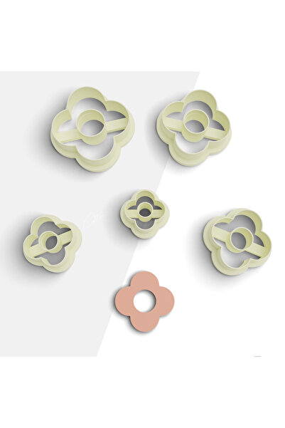 brocutters قالب قطع زهرة الأقحوان بوليمر كلاي، قالب حلق، قاطع الطين، 5 مقاسات...