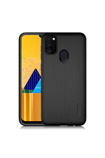 VARDAR AKSESUAR Galaxy M30s Uyumlu Kılıf Mat Pastel Renkli Çizgi Kanallı 1. S...