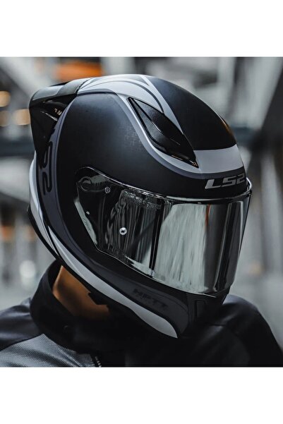 LS2 RAPID 2 RACE DEEPER FULLFACE MOTOSİKLET KASKI GRİ CAMLI