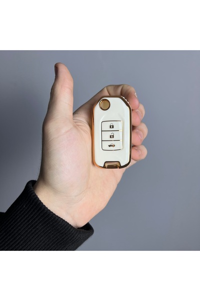 LUXE AKSESUAR Συμβατή θήκη σιλικόνης για Honda Civic FC5 HR-V CR-V με 3 κουμπ...