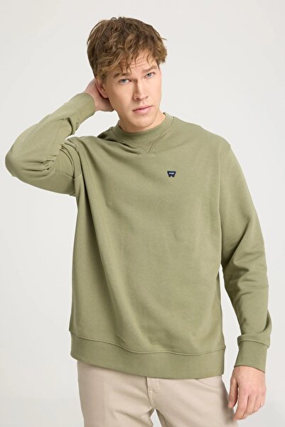 WRANGLER Erkek Regular Fit Sweat Haki