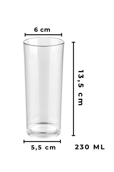 DeepCraft Best Quality Raki Pronunciation Printed 6-Piece Raki Glass 230 ml