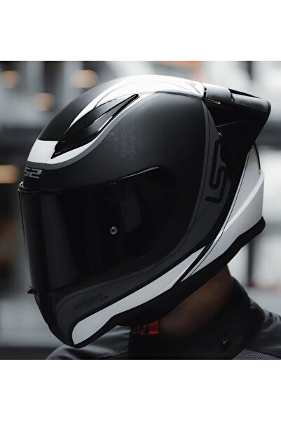 LS2 RAPID 2 RACE DEEPER FULLFACE MOTOSİKLET KASKI SİYAH CAMLI