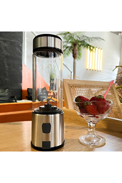 Emes Robotik Emes Teknoloji 450 ml Taşınabilir Metal Blender – Kişisel Shake & Smoothie Hazırlayıcı