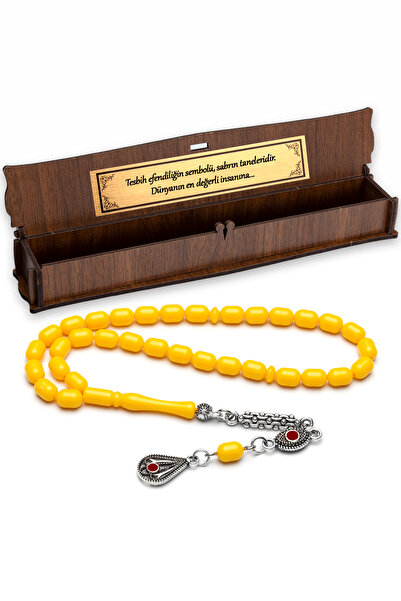 OTTOTESBİH Cadou pentru bărbați 5,5x7,5 mm mărgele de rugăciune din chihlimbar de dimensiuni minusculă Beirut