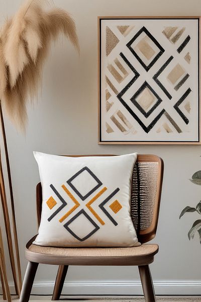 Rebeka Home Collection Square Throw Pillow Cover