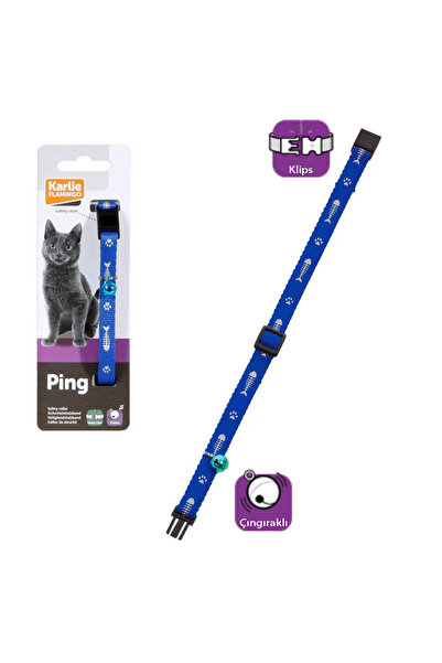 Karlie Cat Collar Cing30cm Blue