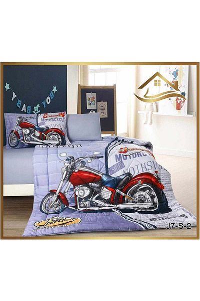BabyCara 4-Piece Comforter Set Microfiber Fabric Complete Bedding Set