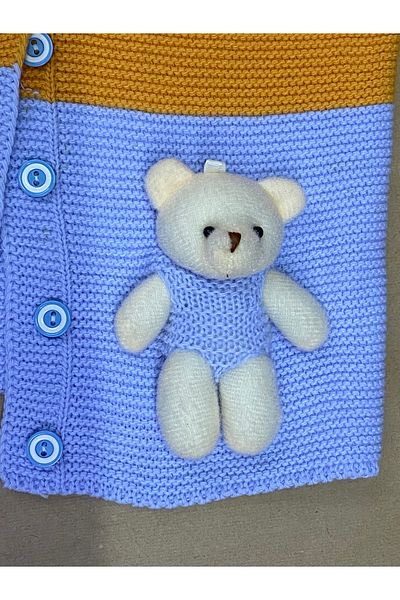 skycott Knitted Vest for Kid - with Teddy Bear Detail