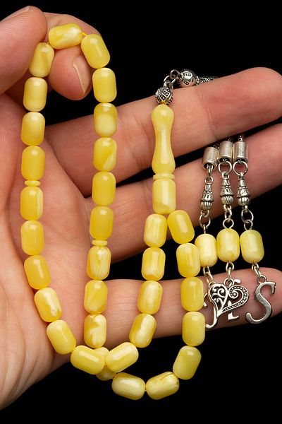 OTTOTESBİH قطرة بيروت - مسبحة كبسولة شرابة على شكل قلب