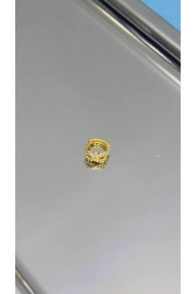 TattooLiva Cerrahi Çelik Paslanmaz Kararmaz Halka Tragus Helix Kulak Küpe Gol...